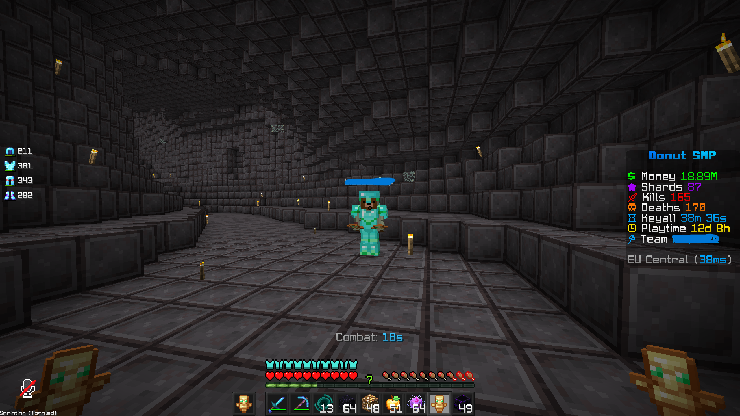 Vanilla Minecraft 1.21 client without any mod